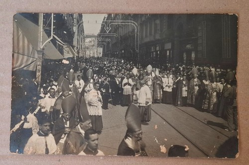 Foto cartolina processione - cartolina,