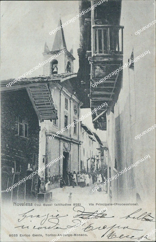 Bc24 cartolina novalesa via - novalesa,