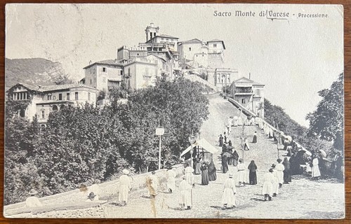 Cartolina epoca sacro monte - cartolina,